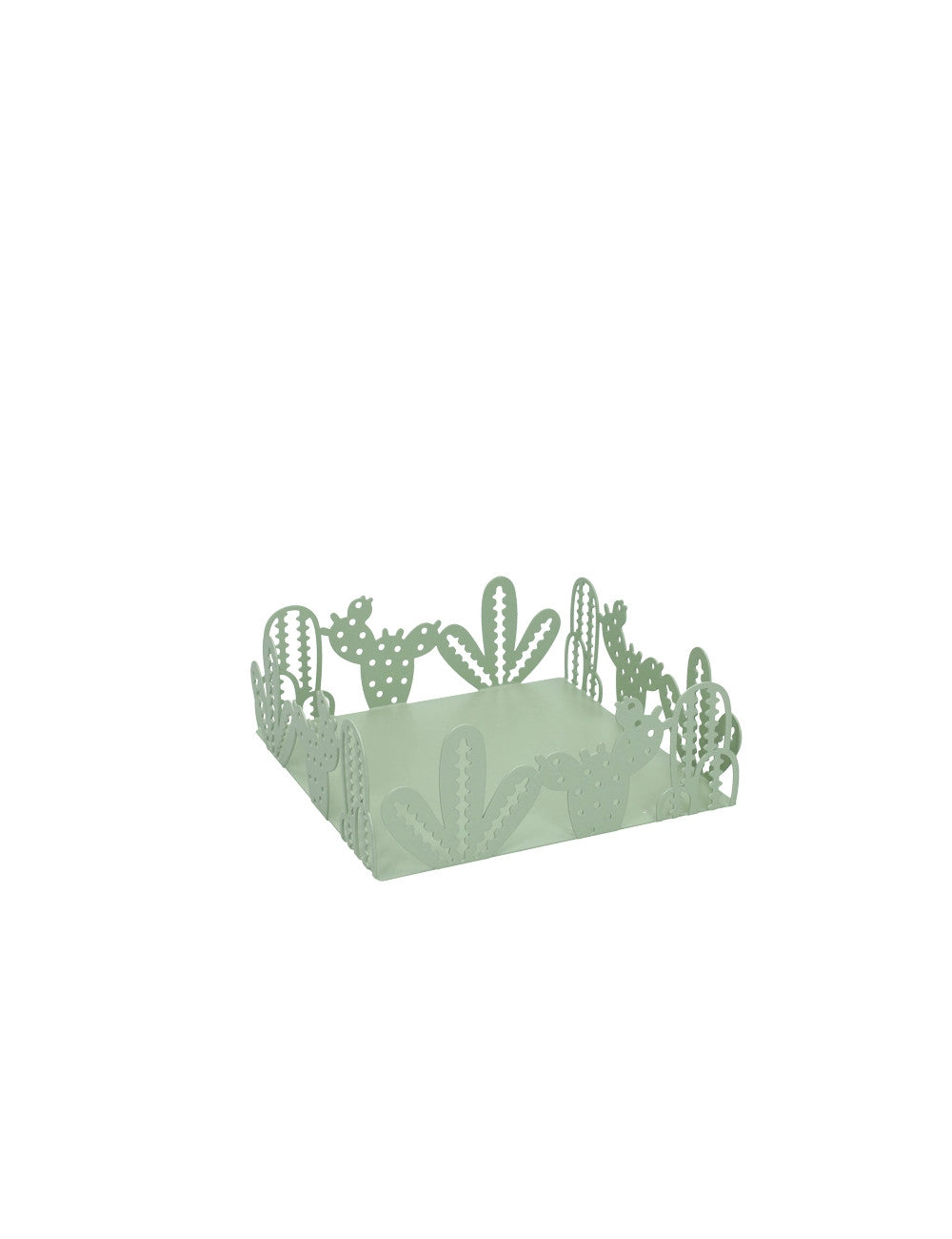 PORTA TOVAGLIOLI CACTUS VERDE METALLO