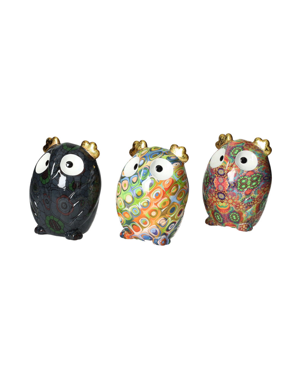 SALVADANAIO GUFO DECORI ASSORTITI