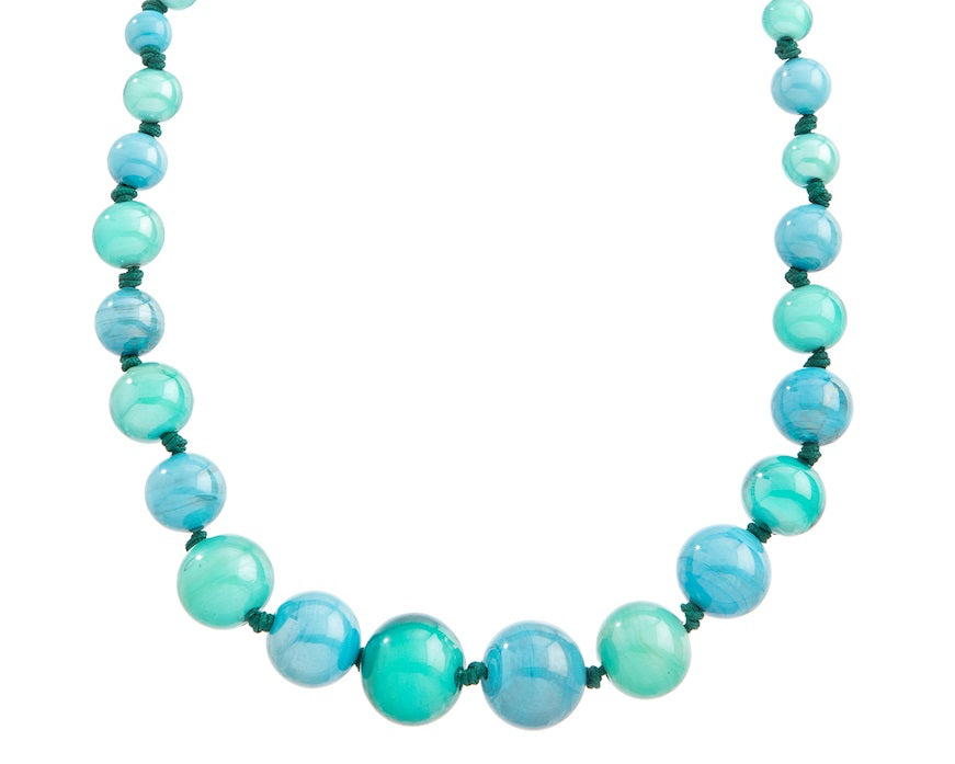 COLLANA GIROCOLLO AQUA PETROLIO
