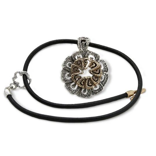 Pendente Girandole argento 925 e bronzo - CR017b Mandile