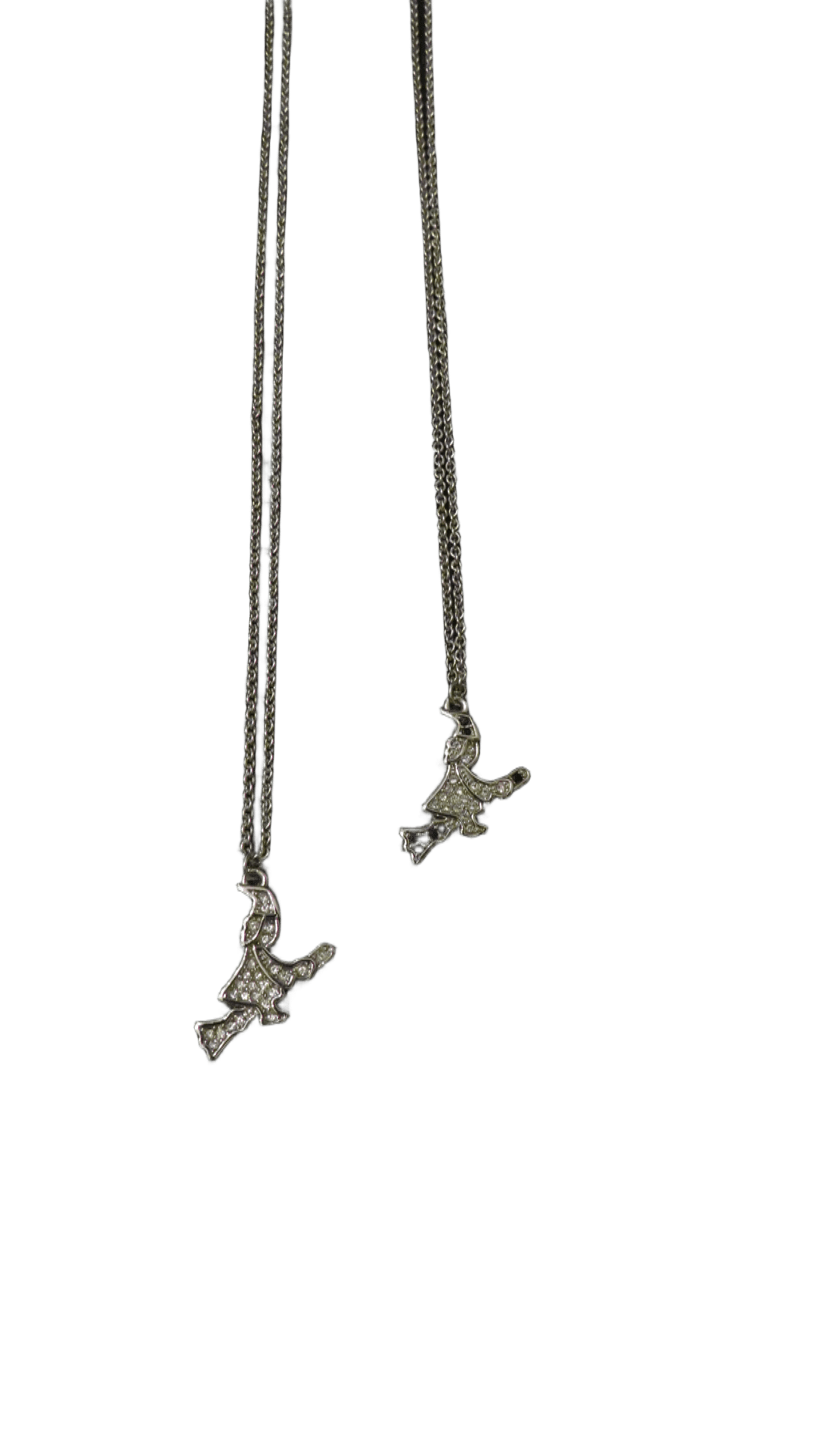 Collana in argento 925 con ciondolo strega