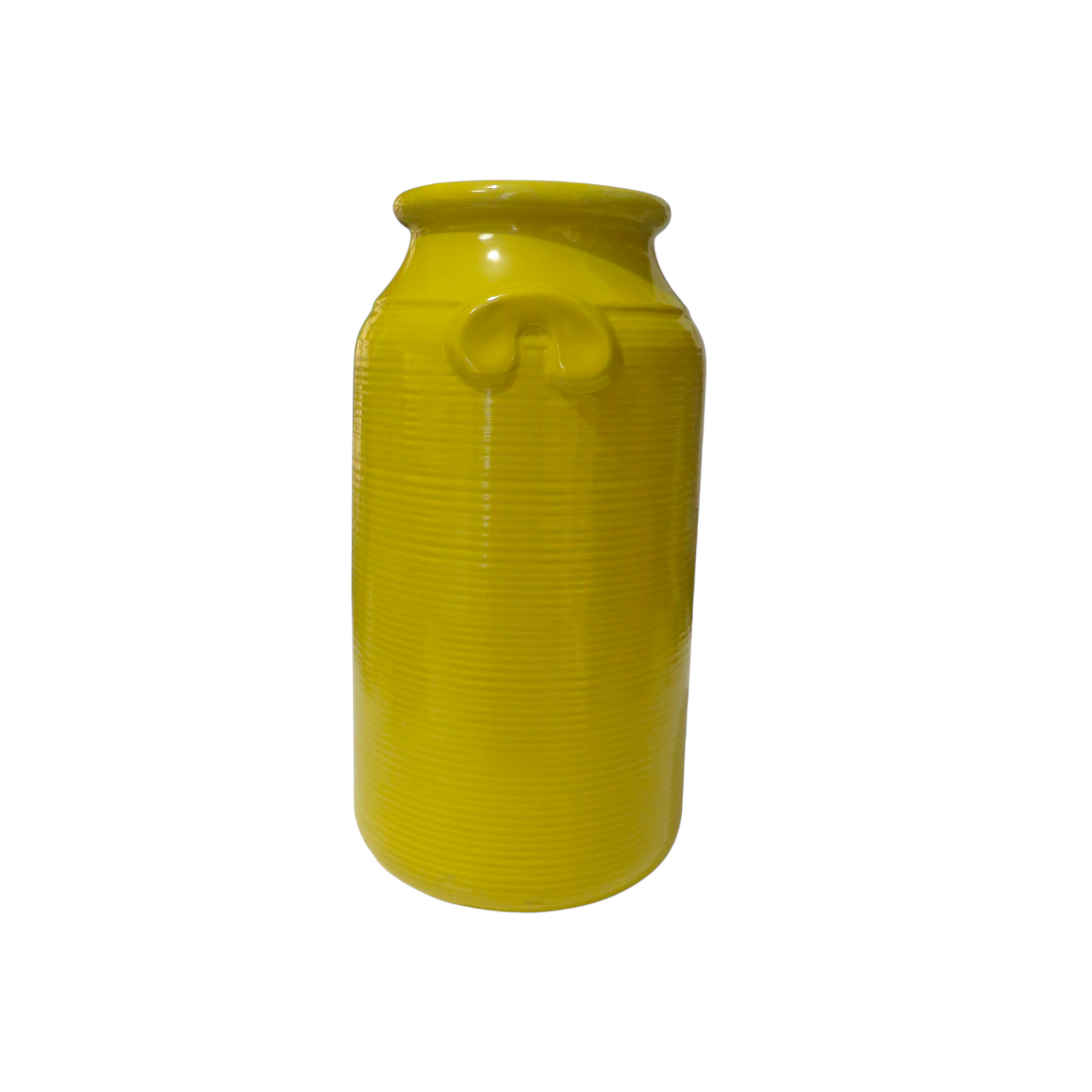 Poishome Emozioni di ceramica - Vaso alto in ceramica giallo