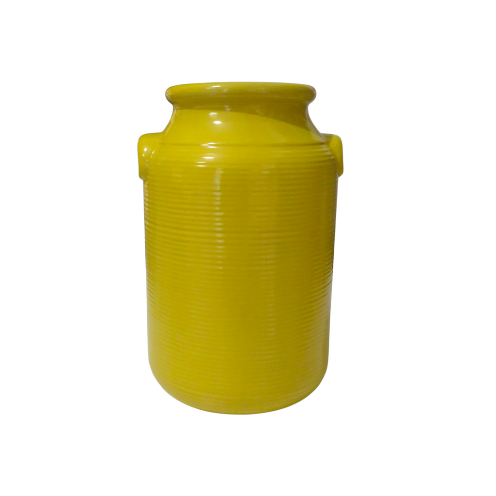 Poishome Emozioni di ceramica - Vaso alto in ceramica giallo