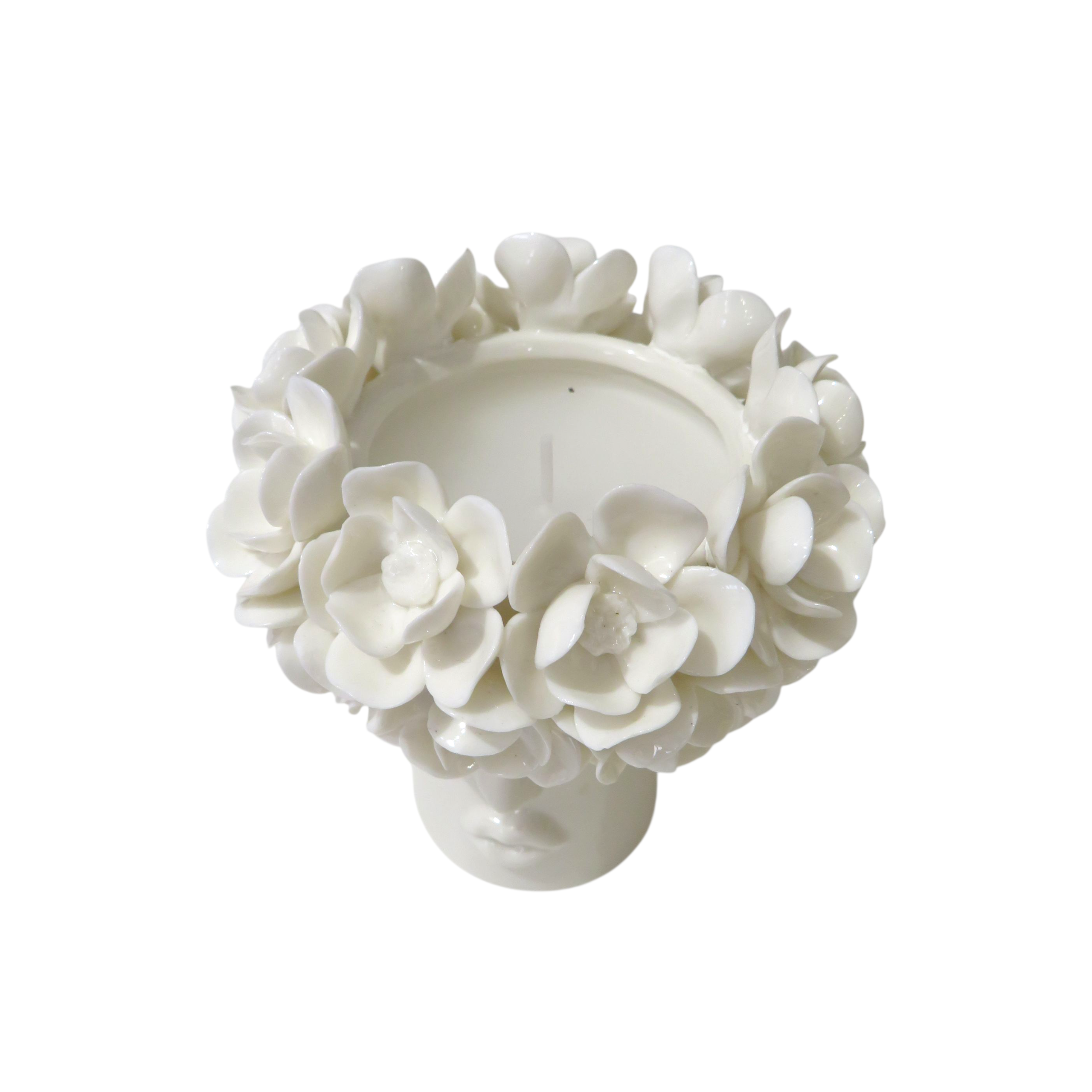 Poishome Emozioni di ceramica - Portacandela 6,8x6,8x12