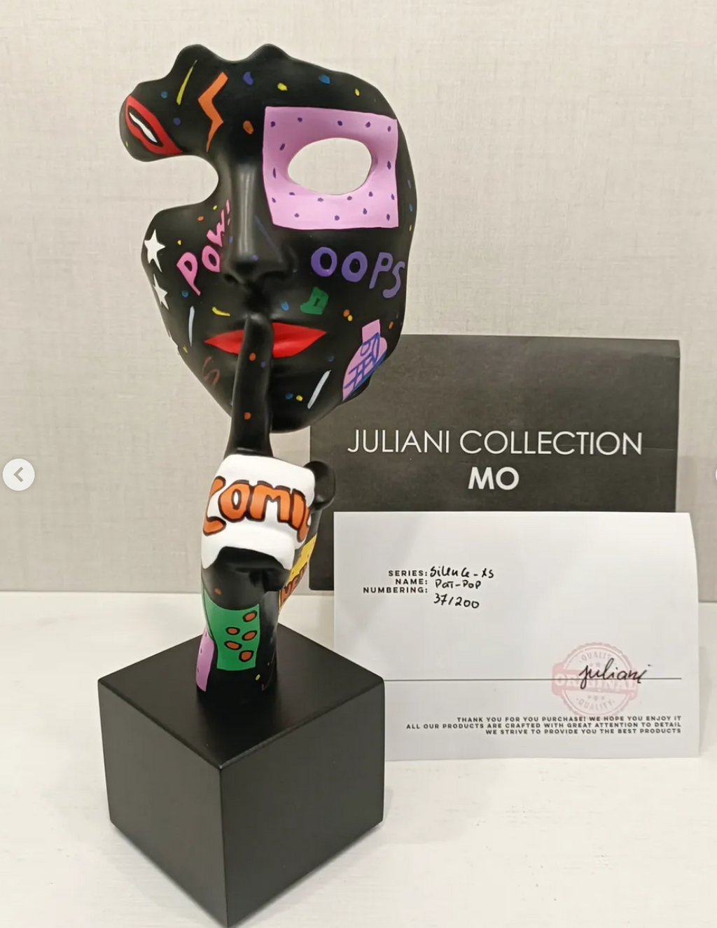 Scultura ONLY LUX - Collezione Juliani - Silent