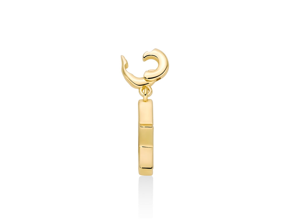 Charm pendente con topazi e argento dorato sole - Miluna
