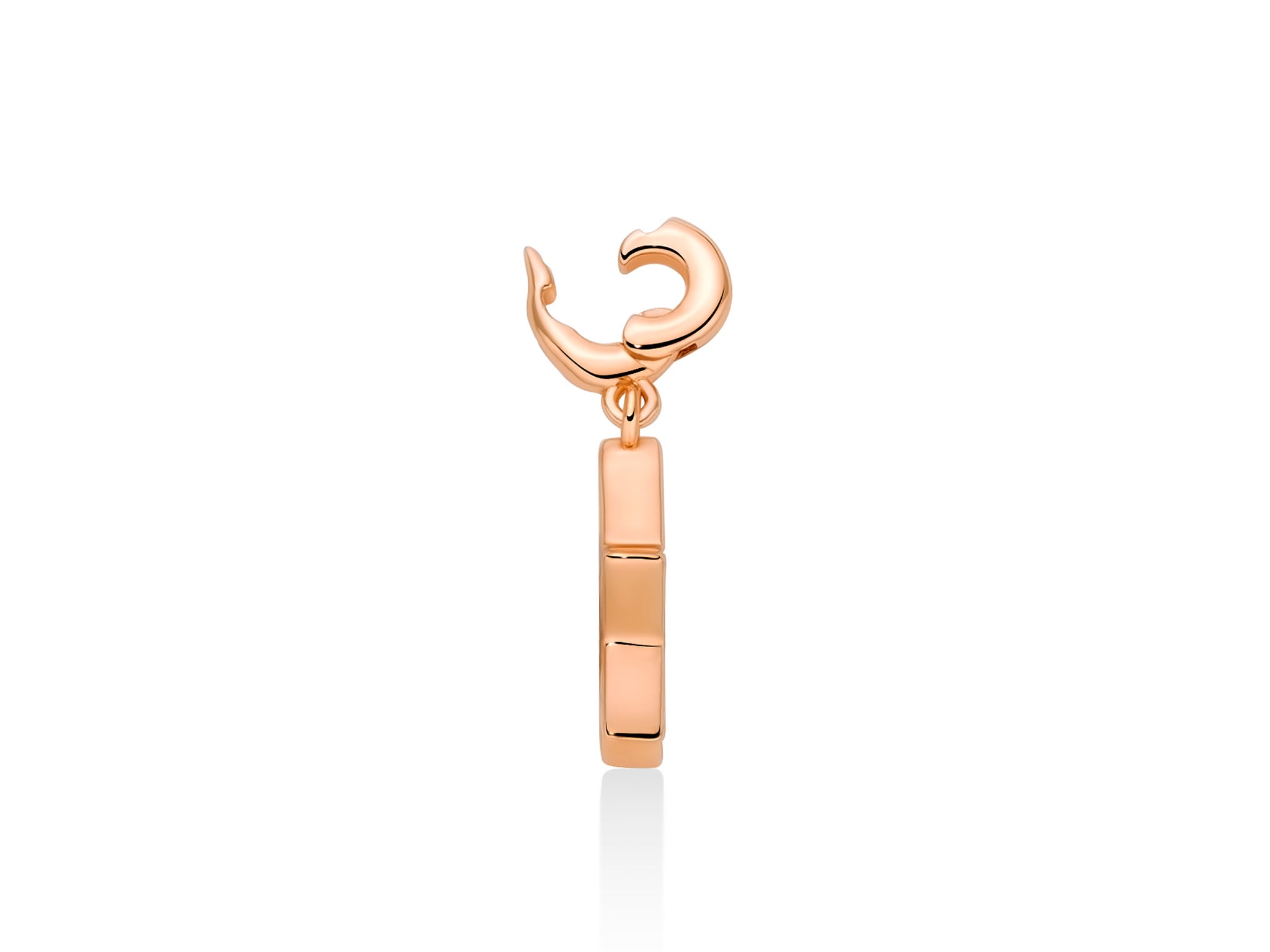 Charm pendente con topazi e argento cuore - Miluna