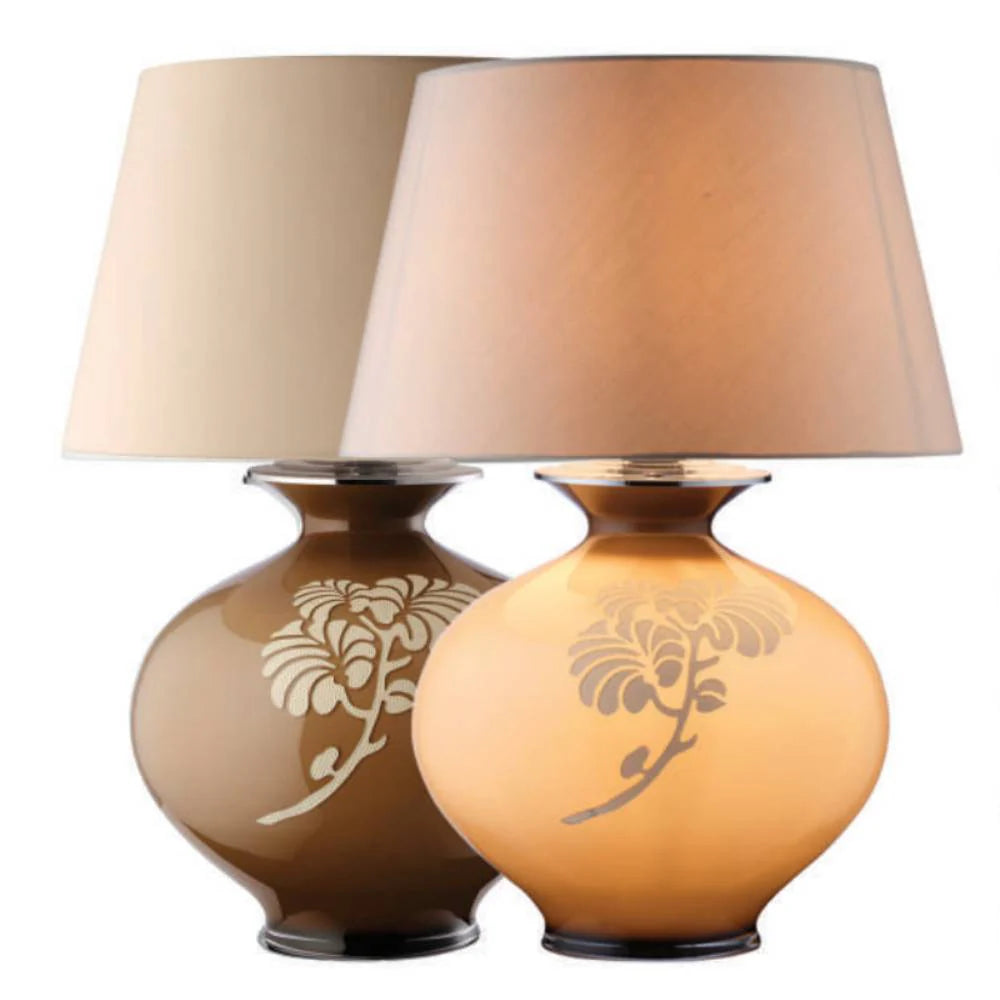 Vaso Lampada Garden 70 cm Marrone Chiaro Fumè