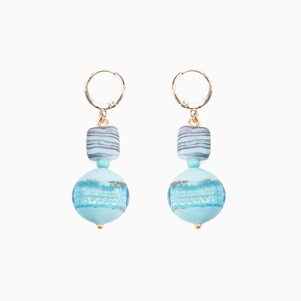 ORECCHINI PERLE BLUSH TURCHESE