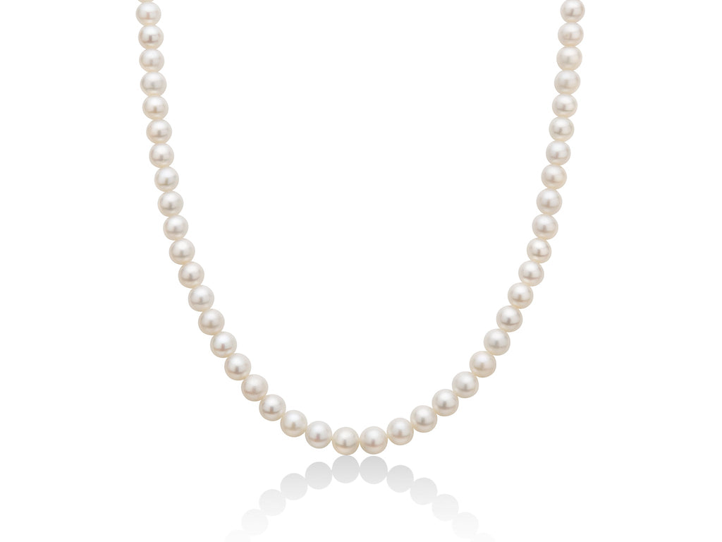 Filo di perle Oriente 40 cm con chiusura in oro bianco - Miluna