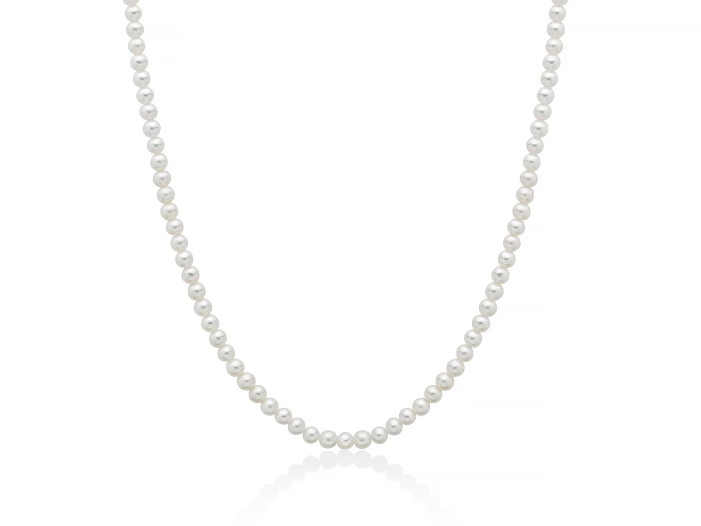 Collana Girocollo Perle Miluna Chiusura In Oro Bianco 375