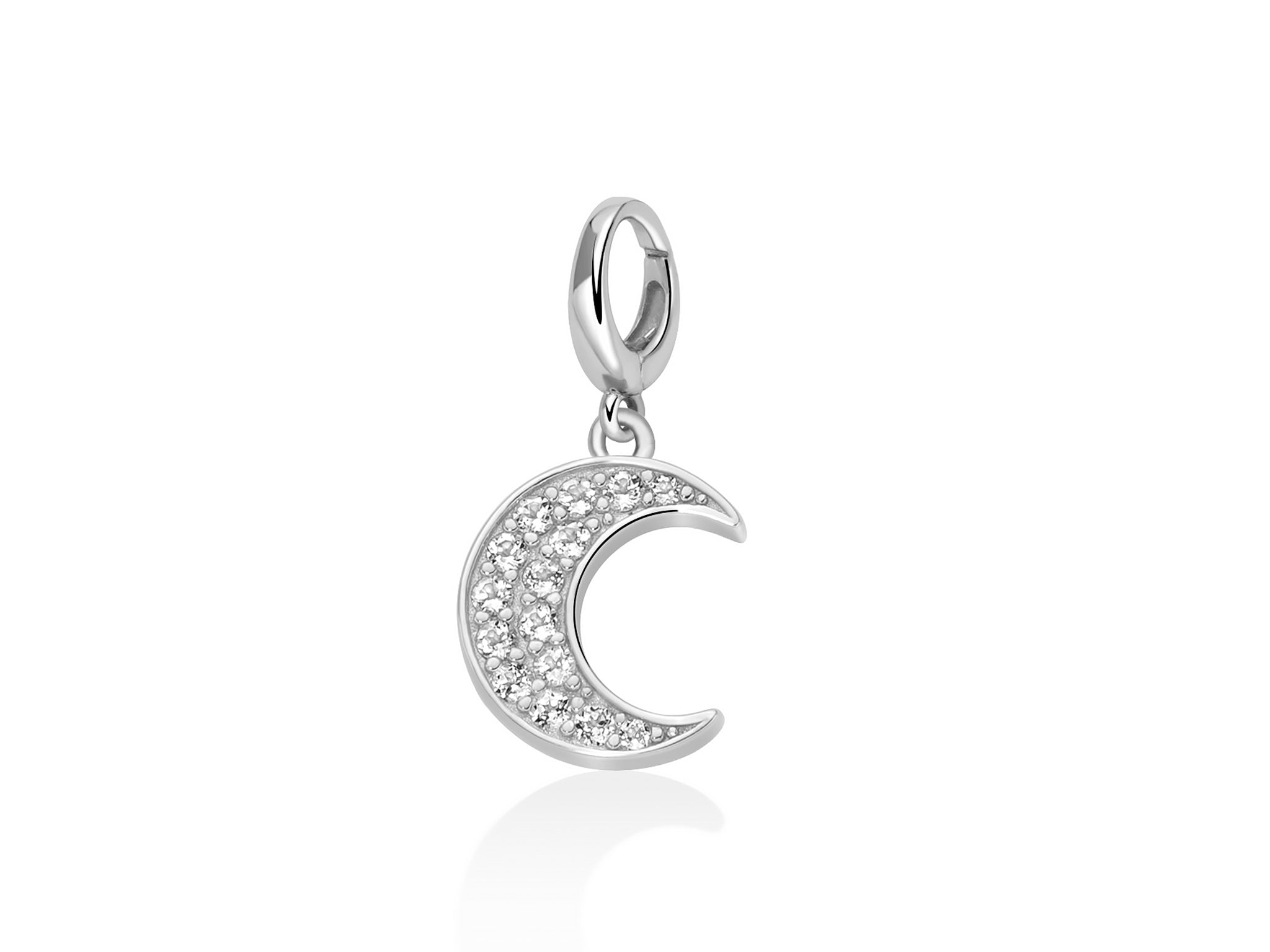 Charm pendente con topazi e argento luna - Miluna