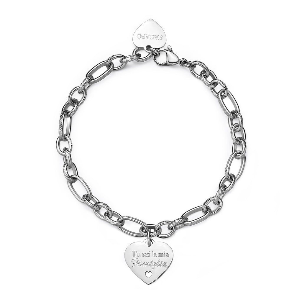 Bracciale "Tu sei la mia famiglia" S'agapò be my family