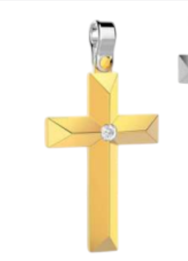 Pendente Croce Zancan in oro giallo 18kt