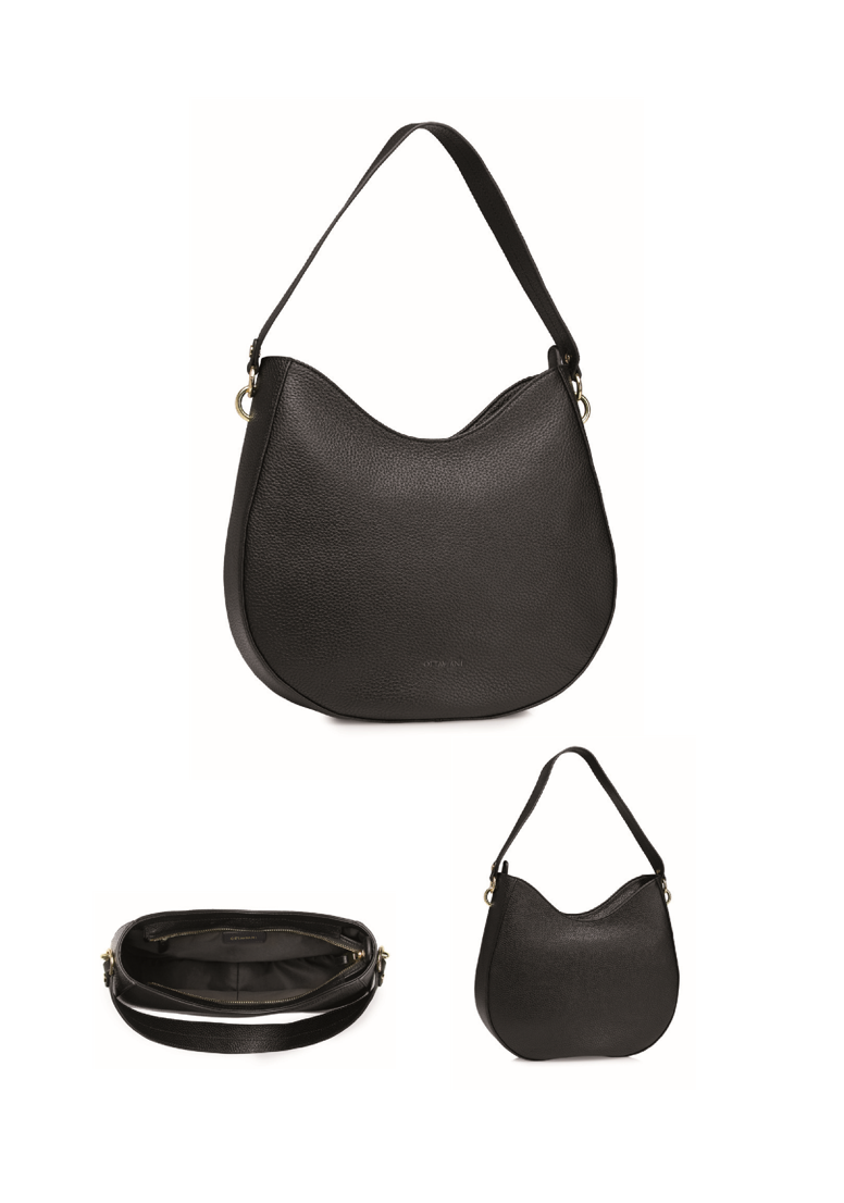 Ottaviani - Borsa a spalla in vera pelle nera