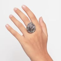 Anello cerchi argento 925 e bronzo - AR101 Mandile