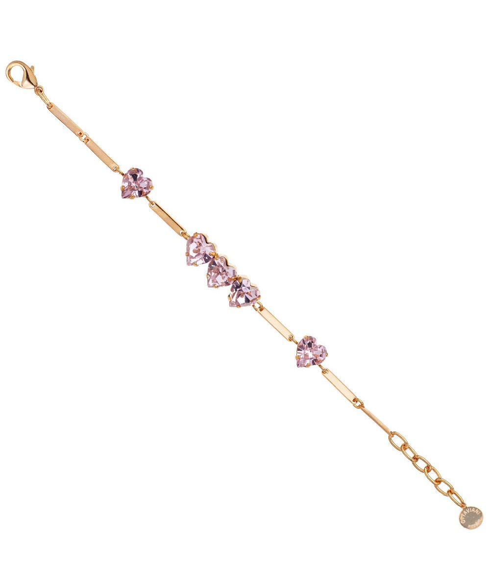 Ottaviani - Bracciale dorato con cristalli rosa