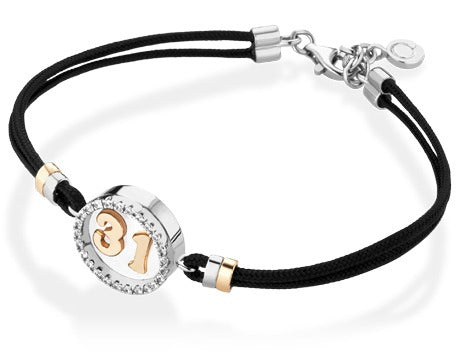 Qabala - bracciale in argento con numero 2