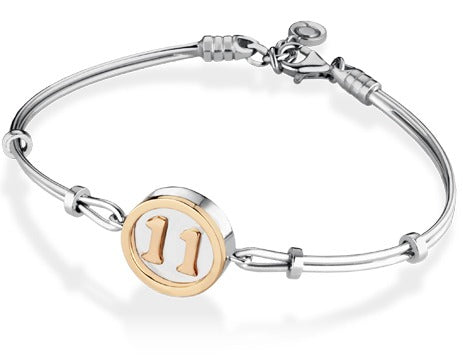 Qabala - bracciale in argento con numero 15