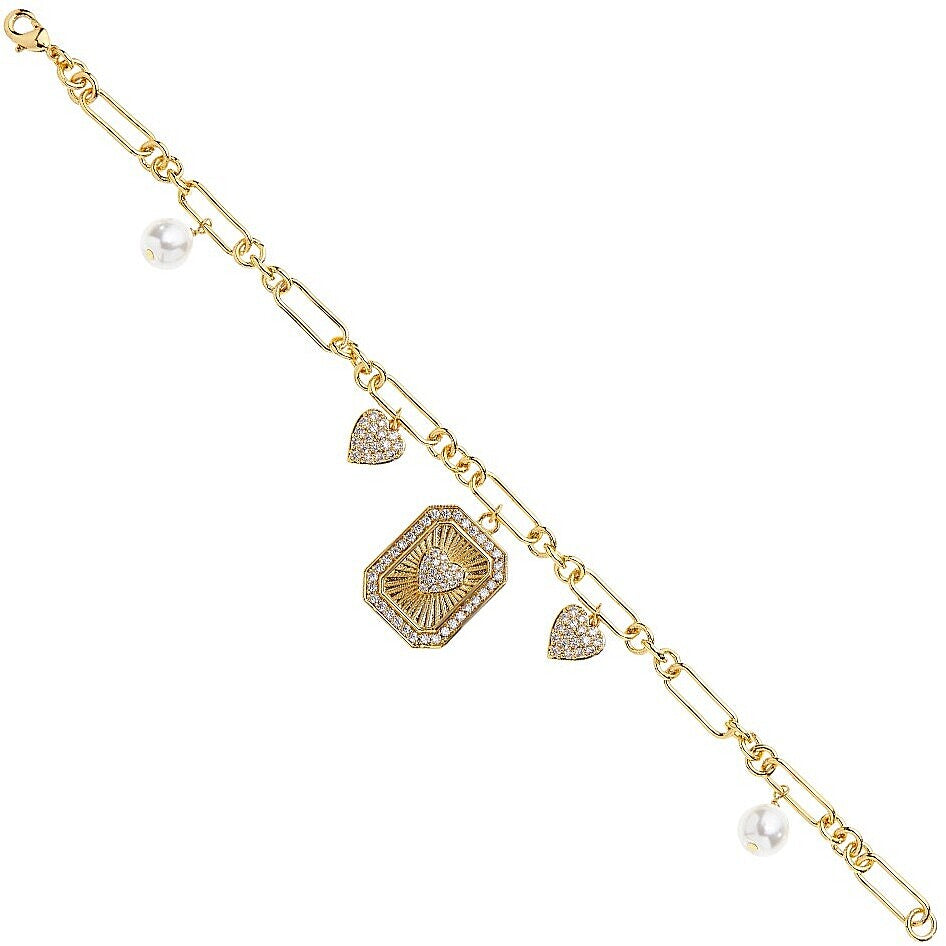 Ottaviani - bracciale dorato con cubic zirconia