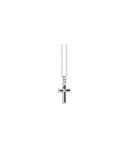 Collana uomo con croce in argento 925 Zancan