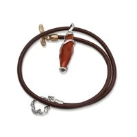 Pendente argento e pietra semipreziosa taglio briolette - CR001 Mandile