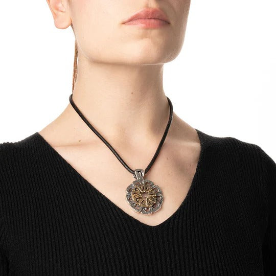 Pendente Girandole argento 925 e bronzo - CR017b Mandile