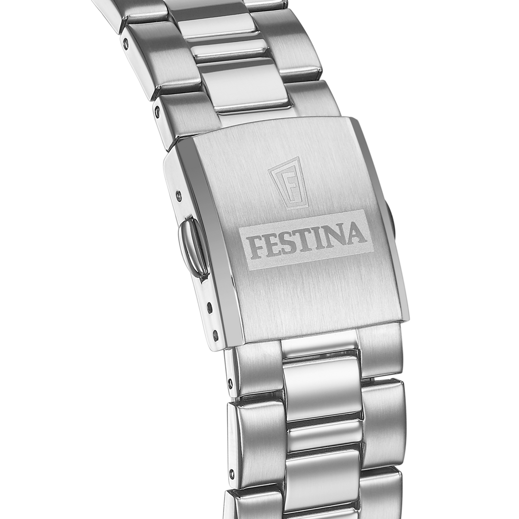OROLOGIO FESTINA F20552/1 BIANCO CON CINTURINO IN ACCIAIO, UOMO