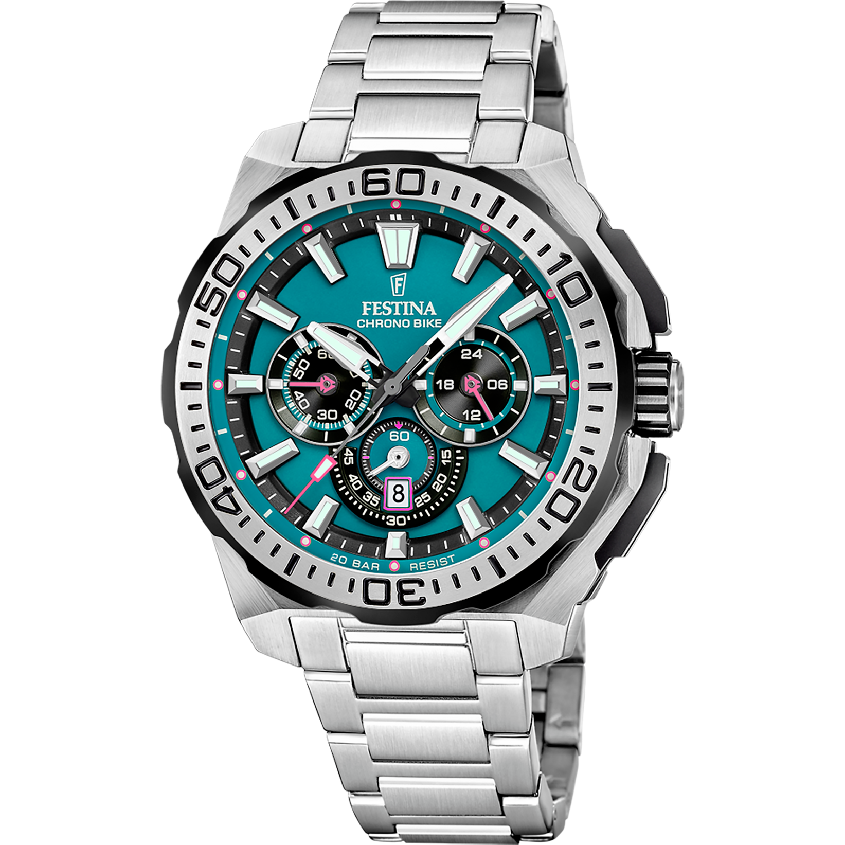 OROLOGIO DA UOMO FESTINA CHRONO BIKE F20724/6 BLU CINTURINO IN ACCIAIO
