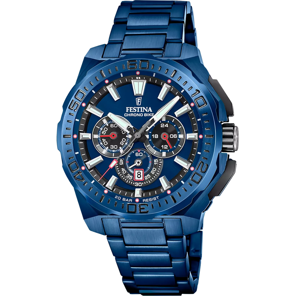 OROLOGIO DA UOMO FESTINA CHRONO BIKE EDIZIONE SPECIALE F20729/1 BLU CINTURINO IN ACCIAIO