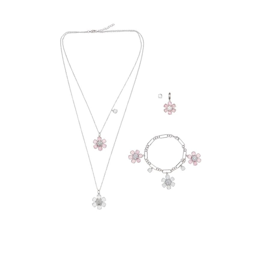 Ottaviani - Bracciale rodiato con cubic zirconia e resina