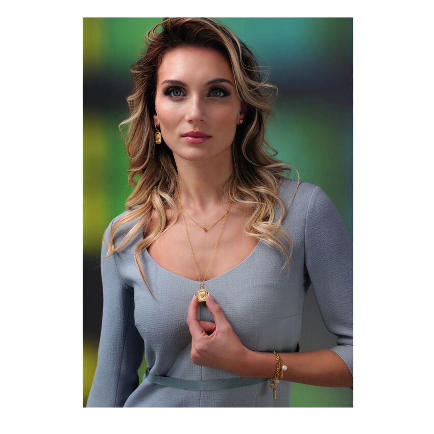 Ottaviani - Orecchini dorati con cubic zirconia