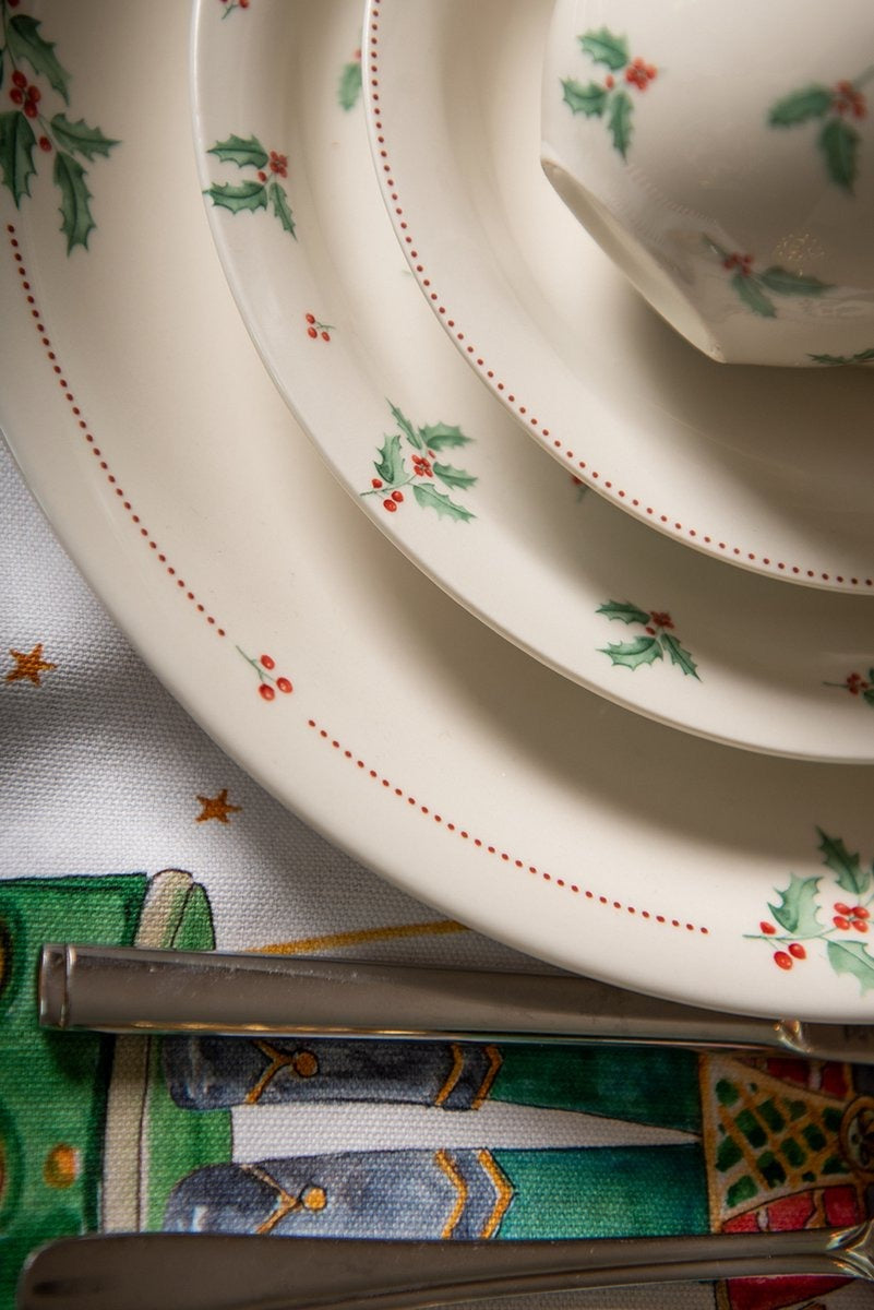 Clayre and Eef - Tazza in ceramica con foglie di vischio
