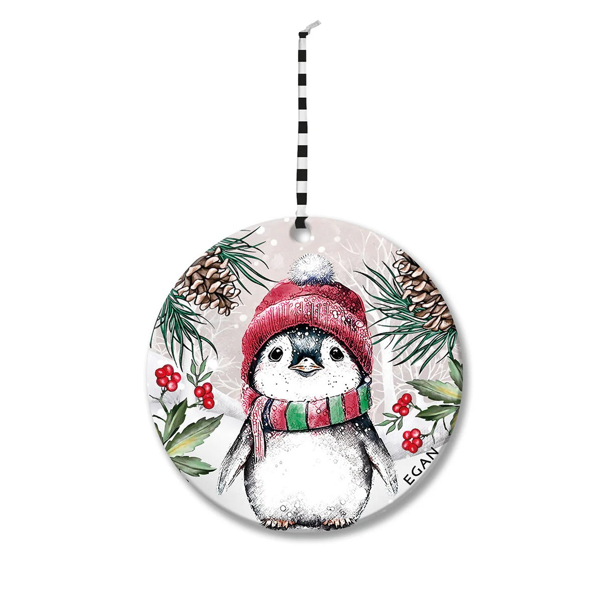 Pendaglio Natale Pinguino D.7