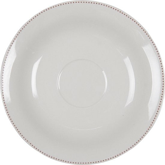 Clayre and Eef - Tazza in ceramica con foglie di vischio