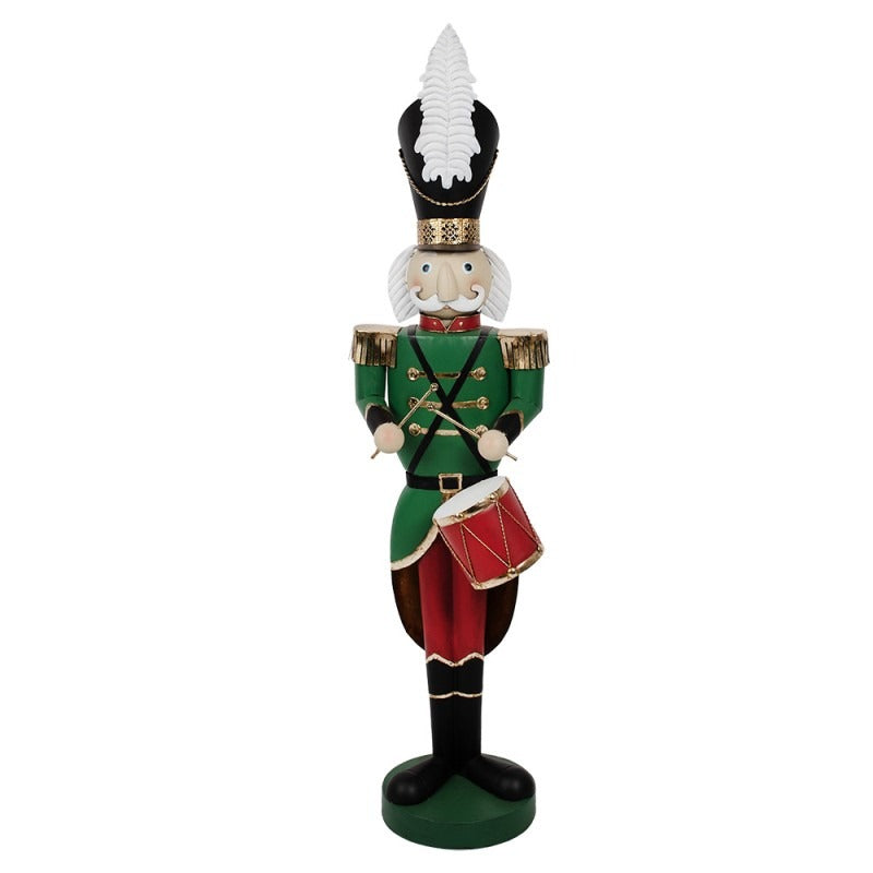 Clayre and Eef - Statuetta decorativa di Natale schiaccianoci 24x30x121
