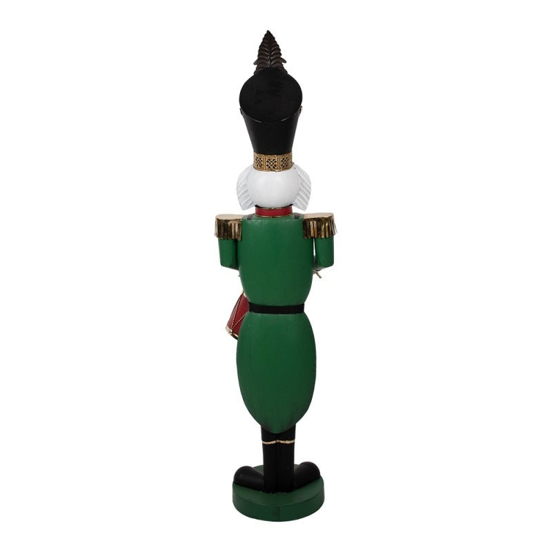 Clayre and Eef - Statuetta decorativa di Natale schiaccianoci 24x30x121
