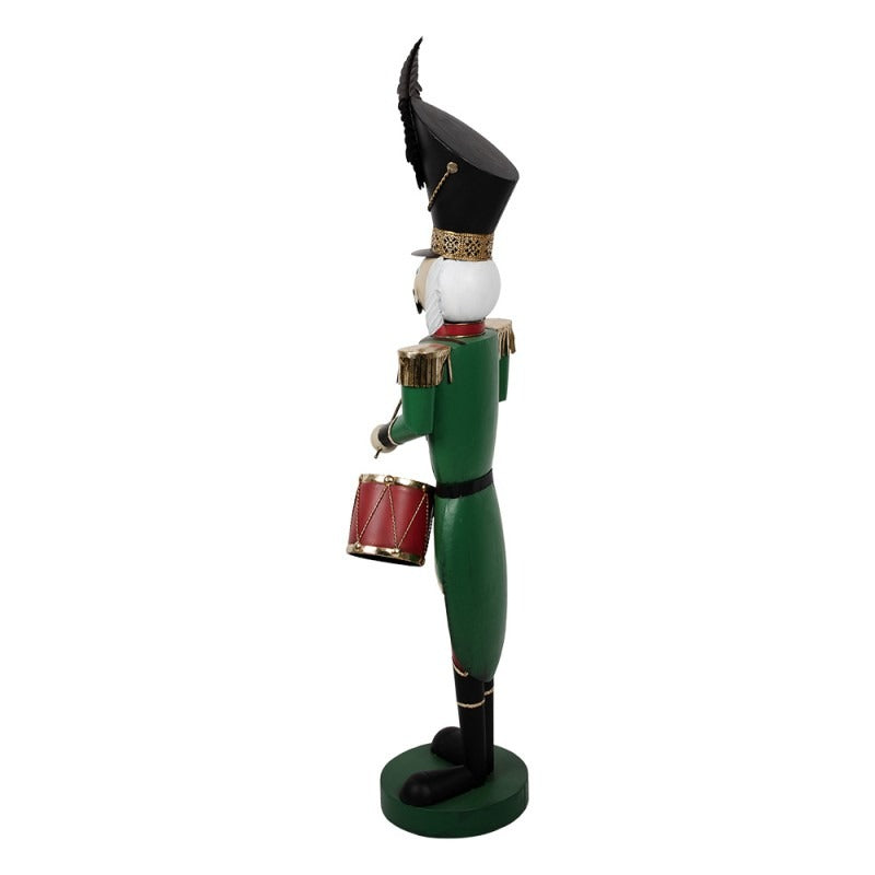 Clayre and Eef - Statuetta decorativa di Natale schiaccianoci 24x30x121