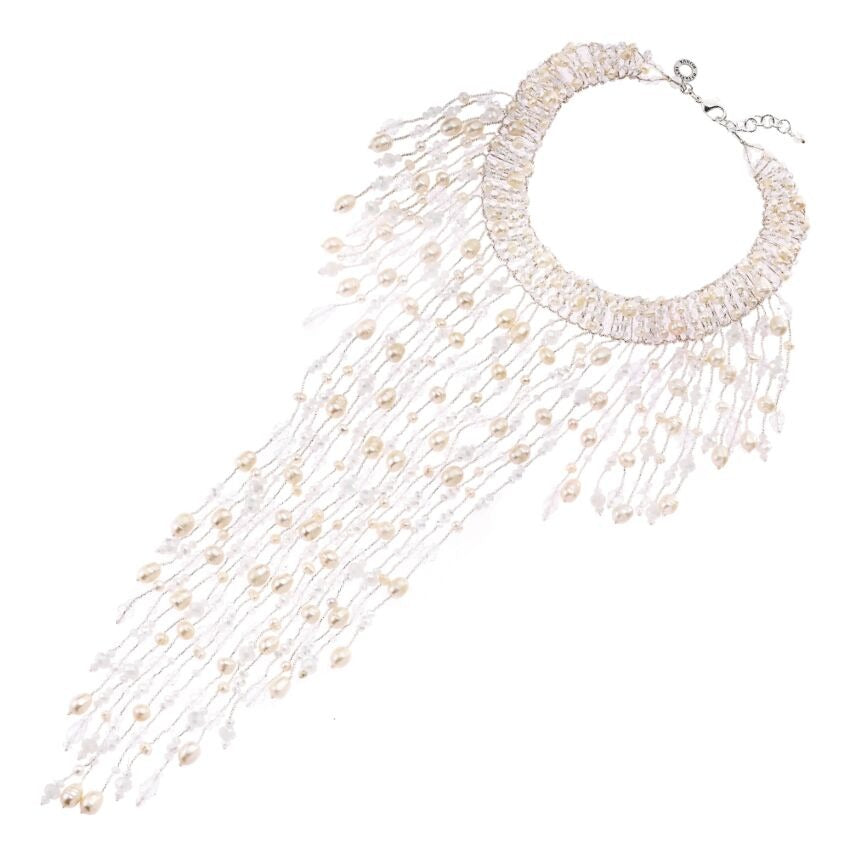 Ottaviani Collana con perle e cristalli