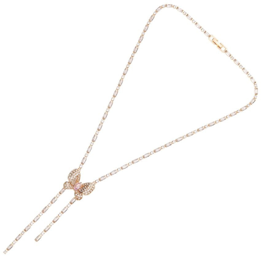 Ottaviani Collana placcata oro rosa con cubic zirconia