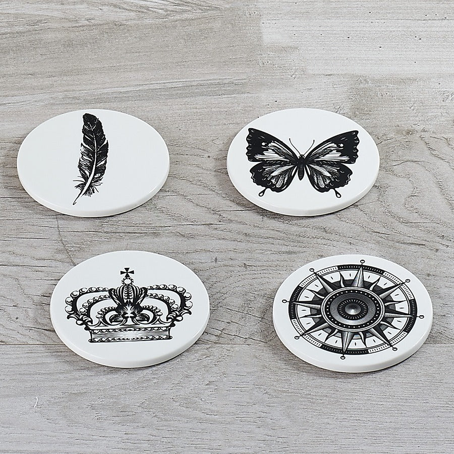 Henriette set 4 sottobicchieri