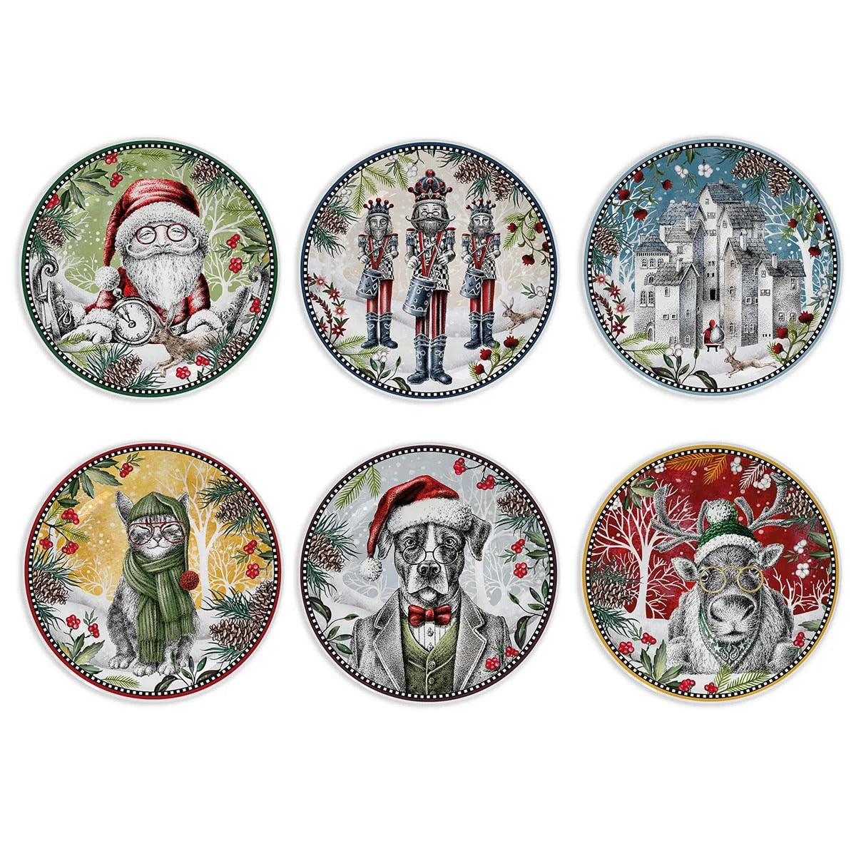 Egan - Set 6 Piattini Dolce Natale D.19
