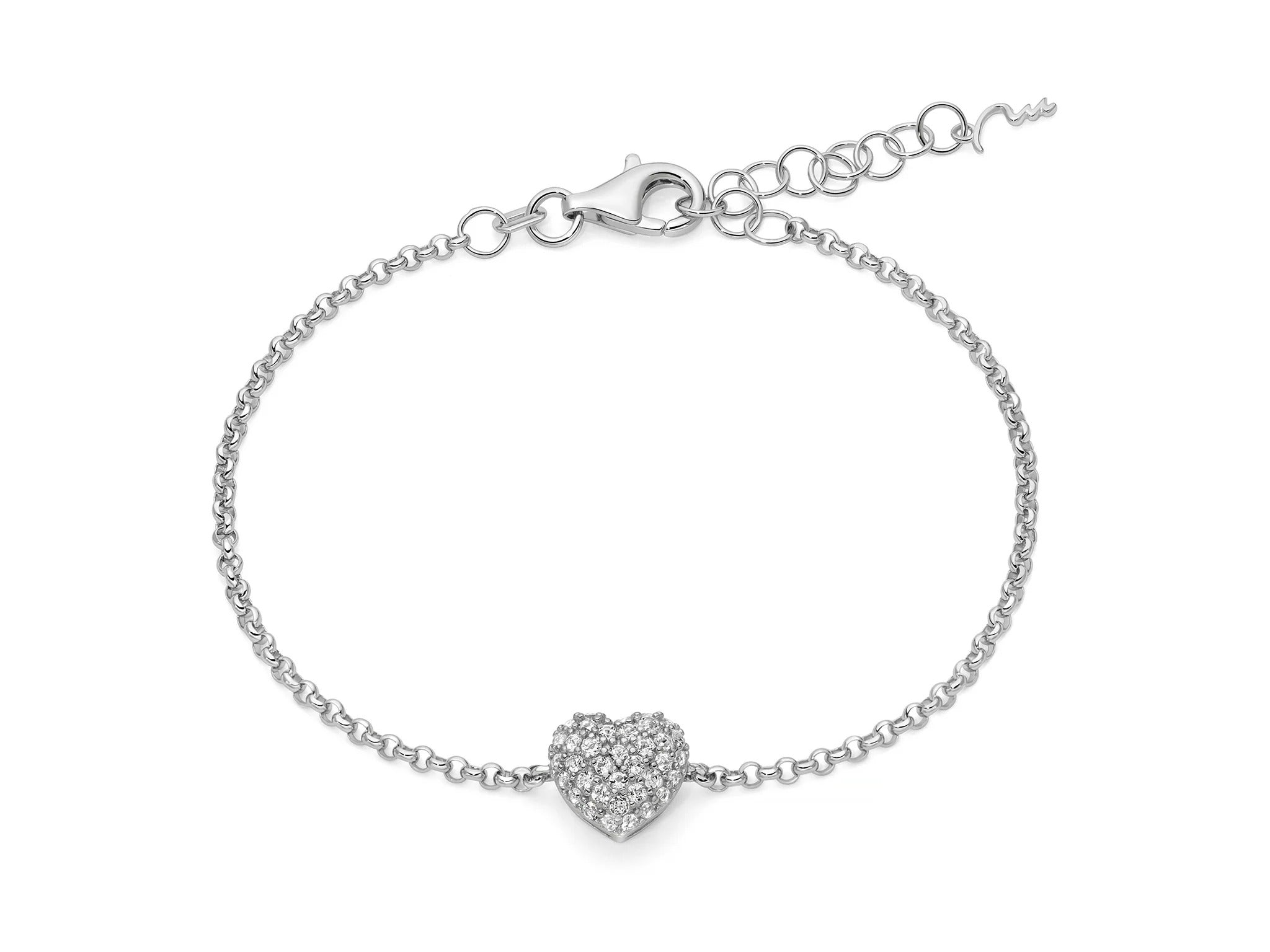 Miluna Bracciale Giochi di Luce cuore medio