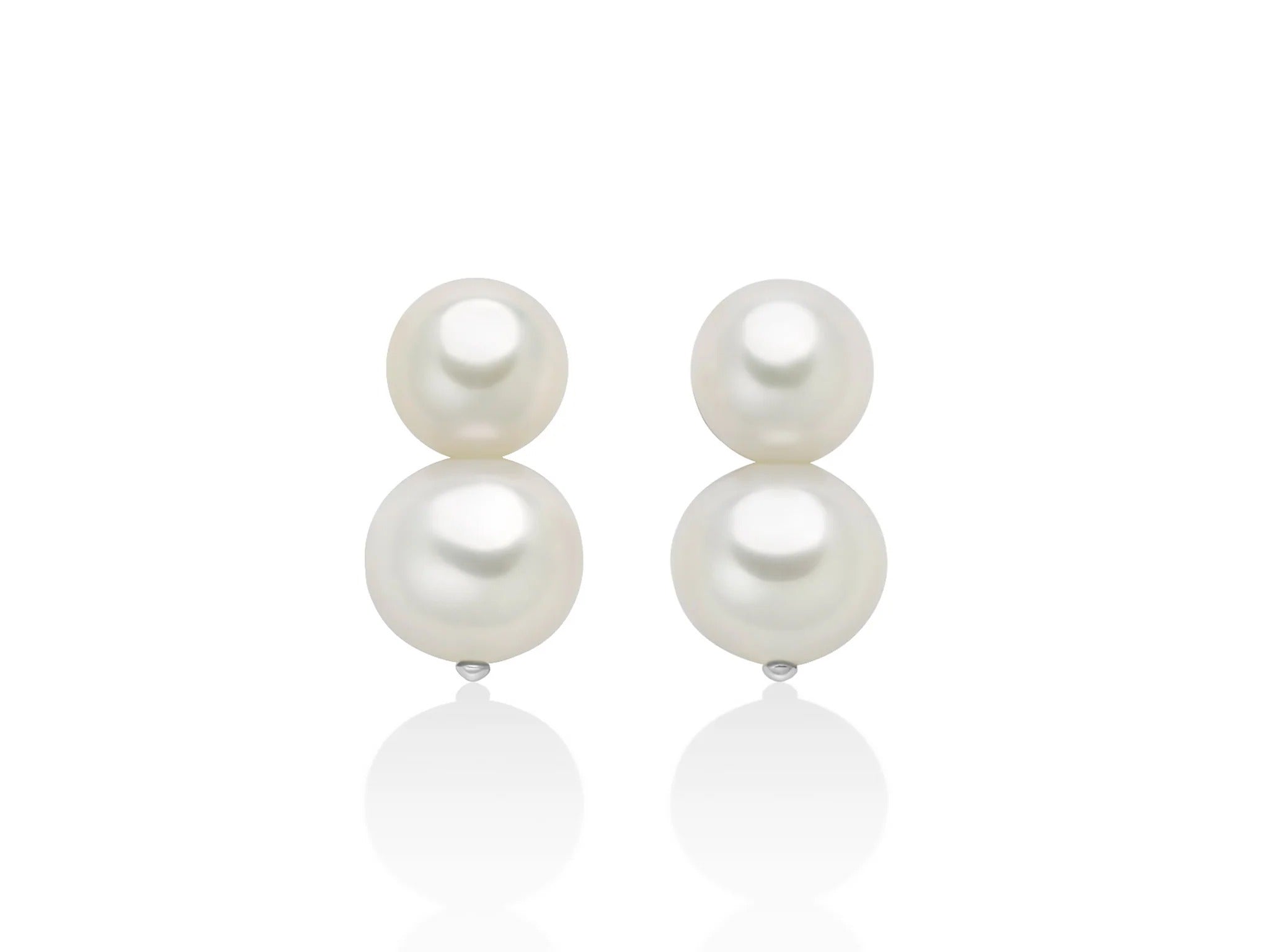 Miluna Orecchini in argento con perle Oriente