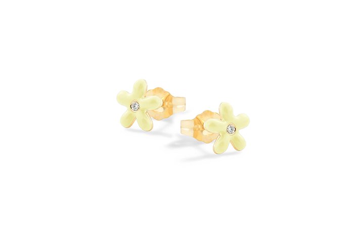 Orecchini Margherite Gialle Argento - NANAN