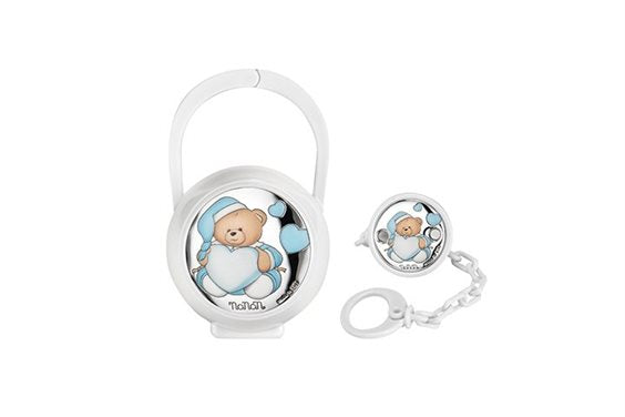 Set Portaciuccio e Catenella azzurro Nanan