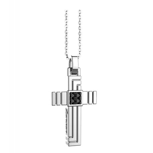 Collana con croce e spinelli Zancan