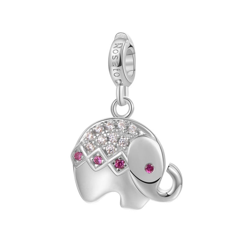 Charm elefantino Rosato