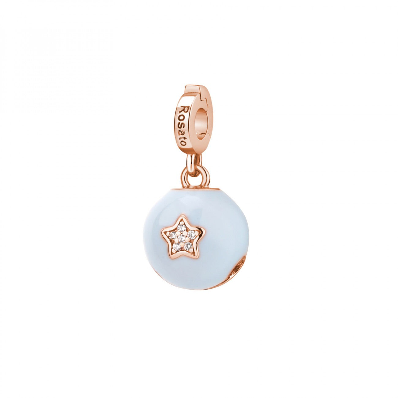 Charm campanellino nascita Rosato