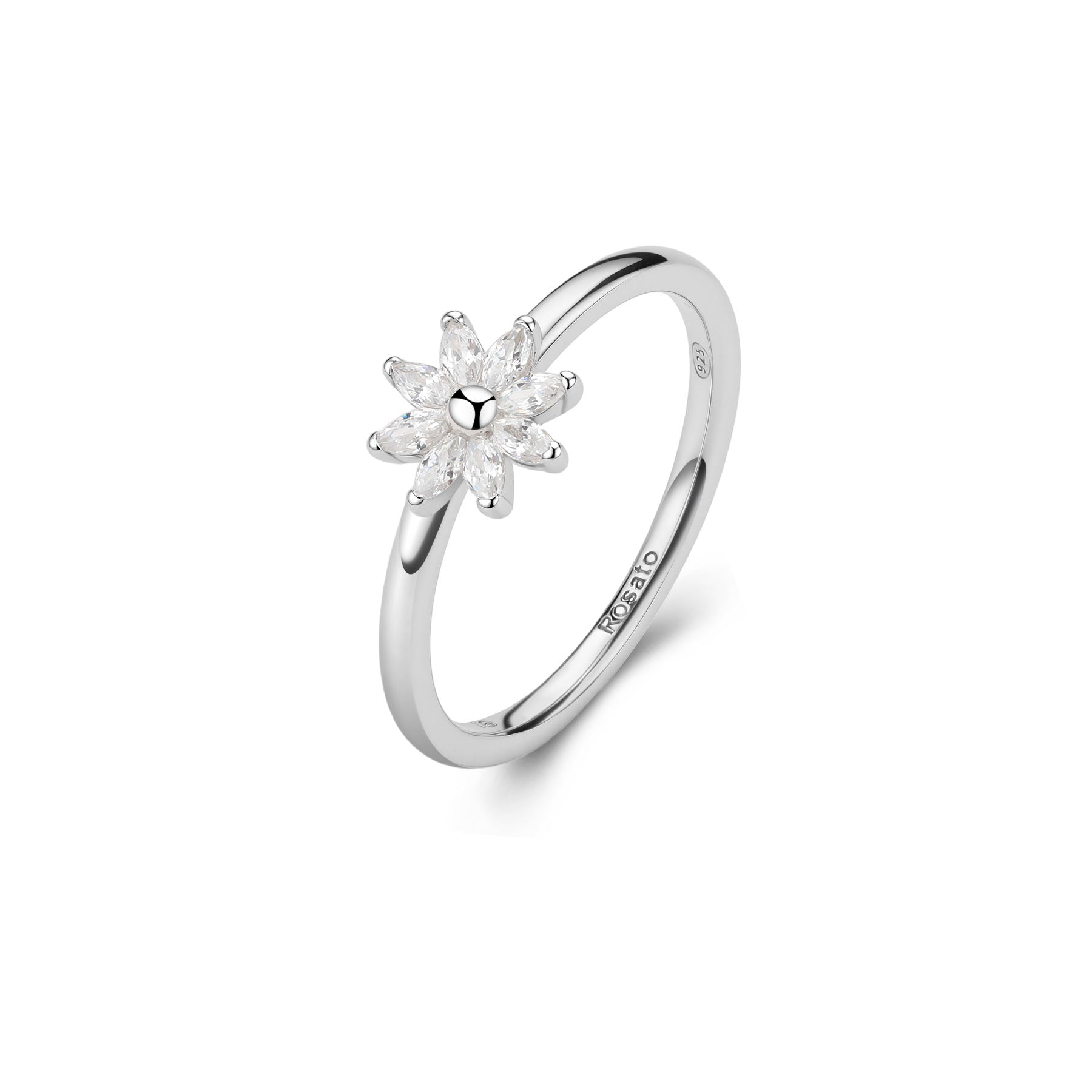 Anello fiore - Rosato